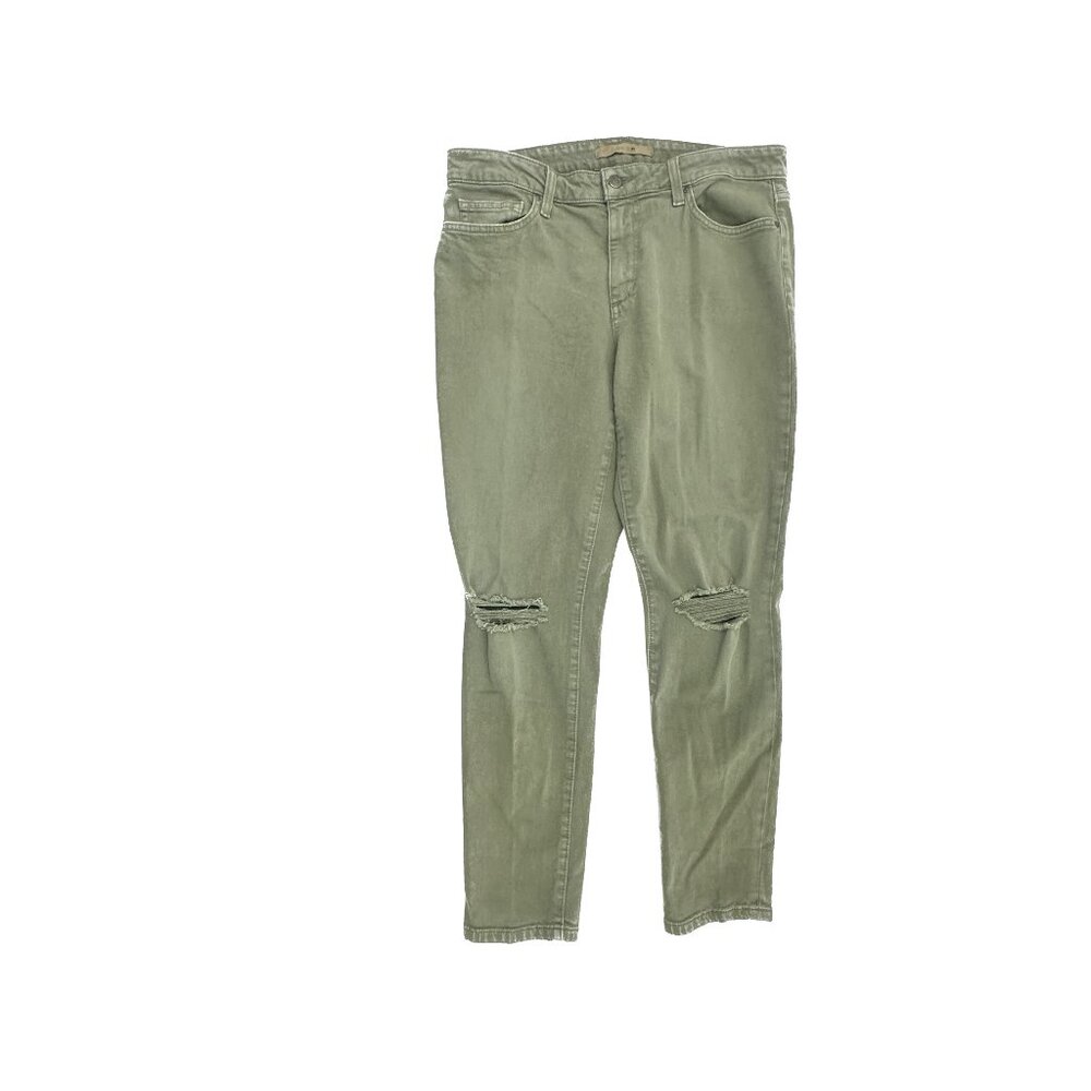 Joe's Skinny Distressed Women's size 31 Green Denim Jeans